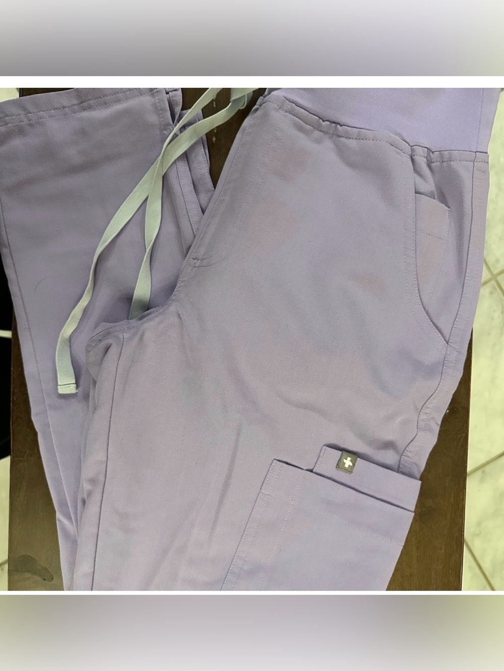 Lilac Figs Kade Cargo Scrub Pants, XSP